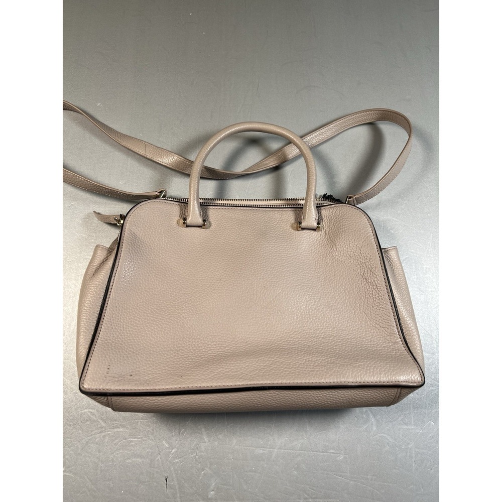 Kate Spade Kalen WKRU4074 Beige Pebbled Leather Satchel With Tassel Detail - Picture 4 of 11